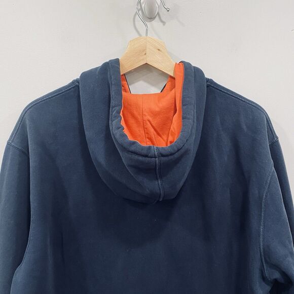 MANCHESTER UNITED Football GGMU L Navy Blue Hoodie Soccer Outerwear Full Zip* - Picture 16 of 16